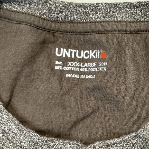 Untuckit Urey Grassi 40983 Long Sleeve Henley Shirt Men’s Size 3XL Button Lot 2 - Picture 13 of 14